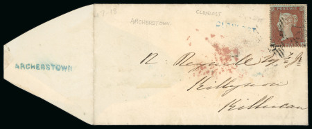 Stamp of Ireland » Postal History (Arranged alphabetically by County) Westmeath: 1731-1853 Attractive accumulation of sixty-one