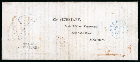Stamp of Ireland » Postal History (Arranged alphabetically by County) Waterford: 1754-1853 Attractive accumulation of over
