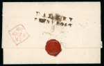 Stamp of Ireland » Postal History (Arranged alphabetically by County) Dublin - Dalkey: 1839 (19.9) Folded entire from Kent