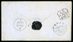 Stamp of Ireland » Postal History (Arranged alphabetically by County) Dublin - Cabinteely: 1857 (12.6) Folded entire from