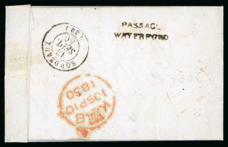 Stamp of Ireland » Postal History (Arranged alphabetically by County) Waterford - Passage: 1850 (8.9) Entire letter written