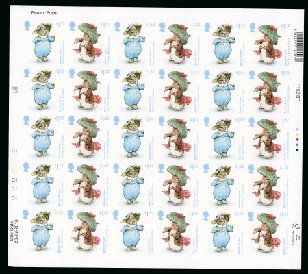 Stamp of Great Britain » Queen Elizabeth II 2016 150th Birth Anniversary of Beatrix Potter, £1.52