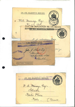Stamp of Ireland » Political & Transitional Periods » Official Paid Markings 1919-1928 Attractive and specialised collection of