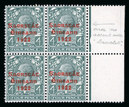 Stamp of Ireland » 1922-35 Overprint Collections 1922 Attractive mint and mint nh collection of overprints