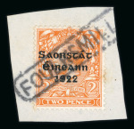 Stamp of Ireland » Political & Transitional Periods » The Civil War and other Interrupted mail Emergency Cancels: Thom 5-Line 1d pair cancelled unframed
