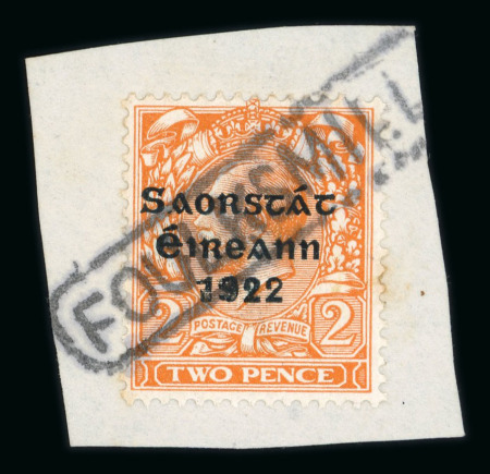 Stamp of Ireland » Political & Transitional Periods » The Civil War and other Interrupted mail Emergency Cancels: Thom 5-Line 1d pair cancelled unframed