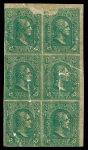 Stamp of United States » 1861-1866 issue 1865-1866, 3c Washington Lowenberg essays on onionskin paper
