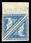 Stamp of South Africa » Cape of Good Hope 1863-64 De La Rue 4d blue, mint top sheet marginal