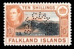 Stamp of Falkland Islands 1938-50 Pictorials 1/2d to £1 complete mint nh set