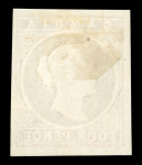 Stamp of Gambia 1869 De La Rue 4d pale brown, lh mint with good to