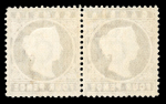 Stamp of Gambia 1880-81 CC 4d brown, lh mint horizontal pair, showing