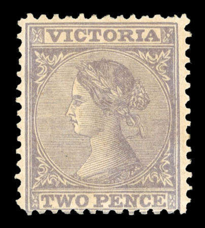 Stamp of Australia » Victoria 1867-81 Wmk V over Crown 2d grey-lilac, mint, fresh