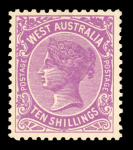 Stamp of Australia » Western Australia 1902-11 Wmk V over Crown 10s bright purple, mint, fresh