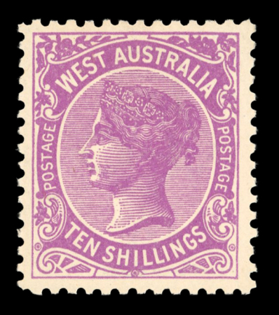 Stamp of Australia » Western Australia 1902-11 Wmk V over Crown 10s bright purple, mint, fresh