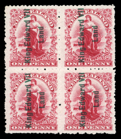 Stamp of New Zealand » Victoria Land 1908 Universal Penny Postage 1d rose-carmine, Shackleton