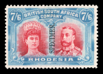 Stamp of Rhodesia 1910-13 Double Heads 1/2d to £1 complete lh mint set