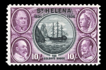 Stamp of St. Helena 1934 Centenary 1/2d to 10s complete lh mint set of