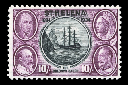 Stamp of St. Helena 1934 Centenary 1/2d to 10s complete lh mint set of