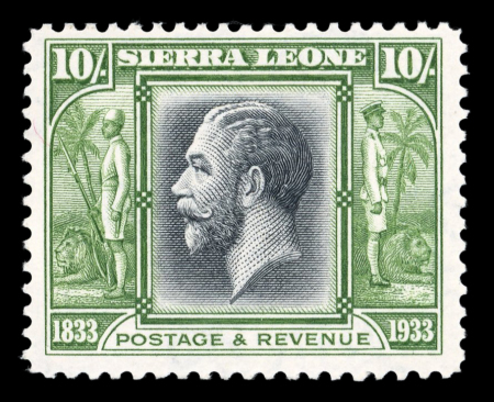 Stamp of Sierra Leone 1933 Wilberforce 1/2d to £1 complete nh mint set of