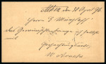 Stamp of Greece » 1896 Olympics » Covers 1896 Olympics, 5l Hermes Heads stationery uprated 