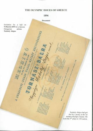 Stamp of Olympics » Collections & Miscellaneous Lots Hungary 1895-1906 Olympic ephemera