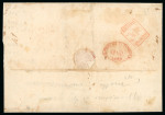 Stamp of Italian States » Naples 1858 (Aug 24) cover sent by sea from Naples to Genoa,