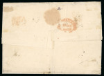 Stamp of Italian States » Naples Naples 1859 cover with five different values including 50gr