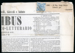 Stamp of Italian States » Naples Naples 1860 1/2t Coat of Arms on newspaper