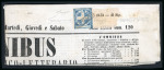 Stamp of Italian States » Naples 1860 1/2t Savoy Cross on newspaper