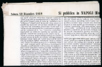 Stamp of Italian States » Naples 1860 1/2t Savoy Cross on newspaper