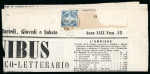 Stamp of Italian States » Naples 1861 1/2t Savoy Cross on newspaper