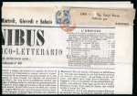 Stamp of Italian States » Naples 1860 and 1861 two newspapers with 1/2t Savoy Cross