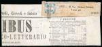 Stamp of Italian States » Naples Undated 1860s newspaper front to Curato .