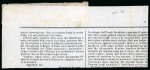 Stamp of Italian States » Naples Undated 1860s newspaper front to Curato .