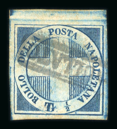Stamp of Italian States » Naples Naples ½ tornese Savoy Cross, six examples, all bar the first with four margins