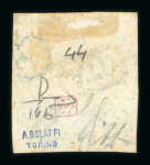 Stamp of Italian States » Naples Naples ½ tornese Savoy Cross, six examples, all bar the first with four margins