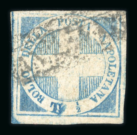 Stamp of Italian States » Naples 1860 1/2t Savoy Cross used double engraving