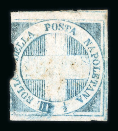 Stamp of Italian States » Naples 1860 1/2t double engraving of T unused