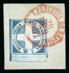 Stamp of Italian States » Naples 1861 1/2t Savoy Cross red poatmark