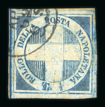 Stamp of Italian States » Naples 1860 1/2t Savoy Cross used