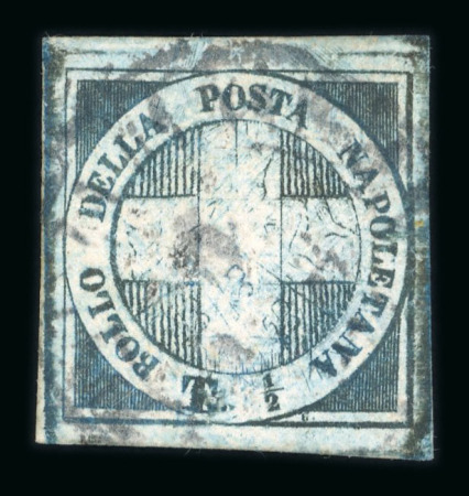 Stamp of Italian States » Naples 1860 1/2t dark blue used