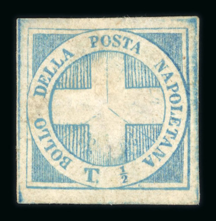 Stamp of Italian States » Naples ½ 'Savoy Cross', unused without gum, position no. 97