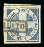 Stamp of Italian States » Naples ed by Jean de Sperati, catalogued as Type B in 'The Work of Jean de Sperati', with partial boxed black 'ANNULLATO' cancellation .