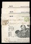 Stamp of Italian States » Naples Neapolitan Provinces 1862 triple newspaper wrapper to Gallipoli