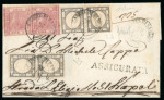 Stamp of Italian States » Naples 1861 (27 Lug) registered combination cover