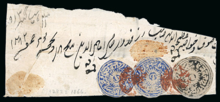 Stamp of Indian States » Jammu & Kashmir Jammu & Kashmir 1866-94, specialised collection of Circulars and Rectangulars