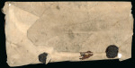 Stamp of Tibet » 1912 Issue - Covers Undated registered hand-made wrapper to Gyanche District
