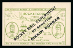 Stamp of Tibet » Postal History Rocket Mail covers and vignettes