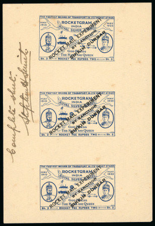 Stamp of Tibet » Postal History Rocket Mail covers and vignettes