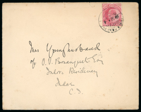 Stamp of Tibet » British and Indian Post Offices 1904 Younghusband cover